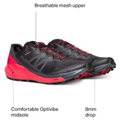 Salomon Sense Ride 4 Trail Running Shoe - Men's -Best Shoe Store BLGOBEPH D14